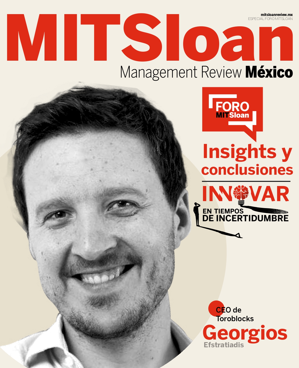 MIT Sloan Management Review México cover featuring Georgios V. Efstratiadis